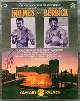 HOLMES, LARRY-TREVOR BERBICK ON SITE POSTER (1981-SIGNED BY HOLMES)