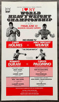 HOLMES, LARRY-MIKE WEAVER & ROBERTO DURAN-CARLOS PALOMINO ON SITE POSTER (1979)