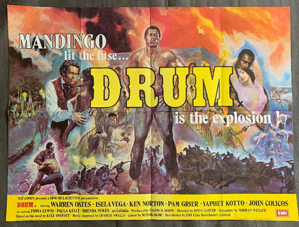 NORTON, KEN MOVIE POSTER FOR DRUM (1976)