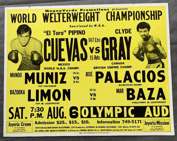 CUEVAS, PIPINO-CLYDE GRAY ON SITE POSTER (1977)