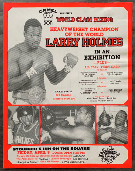 HOLMES, LARRY EXHIBITION ON SITE POSTER (1982)