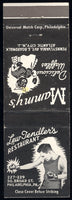 TENDLER, LEW RESTAURANT MATCHBOOK