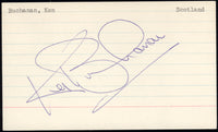 BUCHANAN, KEN SIGNED INDEX CARD