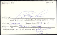 BUCHANAN, KEN SIGNED INDEX CARD (PSA/DNA)