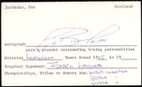 BUCHANAN, KEN SIGNED INDEX CARD (PSA/DNA)