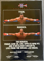 TYSON, MIKE-RAZOR RUDDOCK II CLOSED CIRCUIT POSTER (1991)