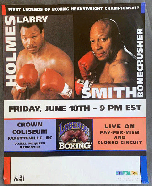 HOLMES, LARRY-JAMES "BONECRUSHER" SMITH CLOSED CIRCUIT POSTER (1999)