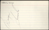 CHUVALO, GEORGE VINTAGE SIGNED INDEX CARD (PSA/DNA)