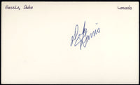 HARRIS, DUKE SIGNED INDEX CARD