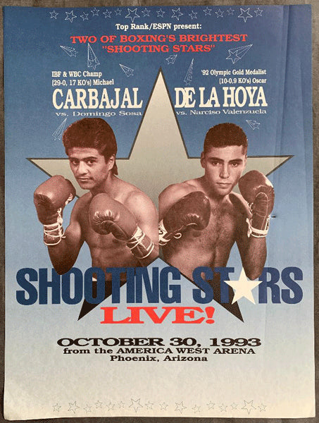 DE LA HOYA, OSCAR-NARCISCO VALENZUELA & MICHAEL CARBAJAL-DOMINGO SOSA ON SITE POSTER (1993)