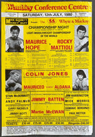 HOPE, MAURICE-ROCKY MATTIOLI ON SITE POSTER (1980)