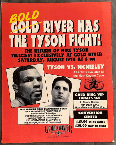 TYSON, MIKE-PETER MCNEELEY CLOSED CIRCUIT POSTER (1995)