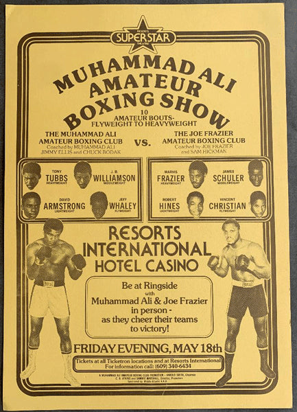 ALI, MUHAMMAD AMATEUR CLUB VS JOE FRAZIER AMATEUR CLUB ON SITE BROADSIDE (1979)