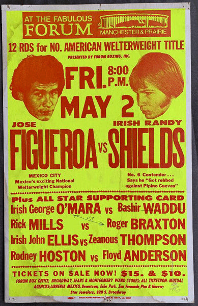 SHIELDS, RANDY-JOSE FIGUEROA ON SITE POSTER (1980)