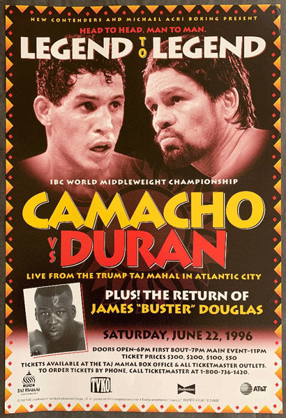 DURAN, ROBERTO-HECTOR "MACHO" CAMACHO ON SITE POSTER (1996)