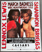 LEWIS, LENNOX-SHANNON BRIGGS ON SITE POSTER (1998)