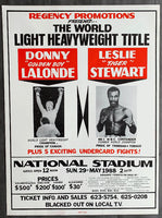 LALONDE, DONNY-LESLIE STEWART ON SITE POSTER (1988)