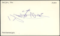 SAIJO, SHO SIGNED INDEX CARD