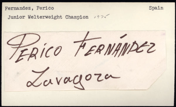 FERNANDEZ, PERICO INK SIGNATURE