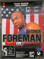 FOREMAN, GEORGE-TERRY ANDERSON ON SITE POSTER (1990)