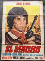 MONZON, CARLOS ORIGINAL FILM POSTER FOR EL MACHO (1977)