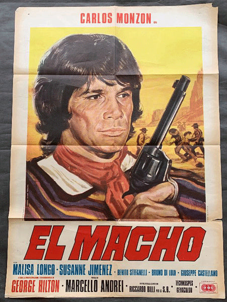 MONZON, CARLOS ORIGINAL FILM POSTER FOR EL MACHO (1977)