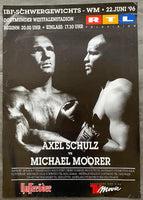 MOORER, MICHAEL-AXEL SCHULZ ON SITE POSTER (1996-MOORER WINS TITLE)