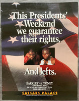 TONEY, JAMES "LIGHTS OUT"-IRAN BARKLEY ON SITE POSTER (1993)