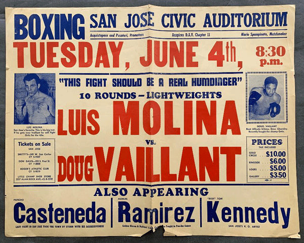 VAILLANT, DOUG-LUIS MOLINA ON SITE POSTER (1963)