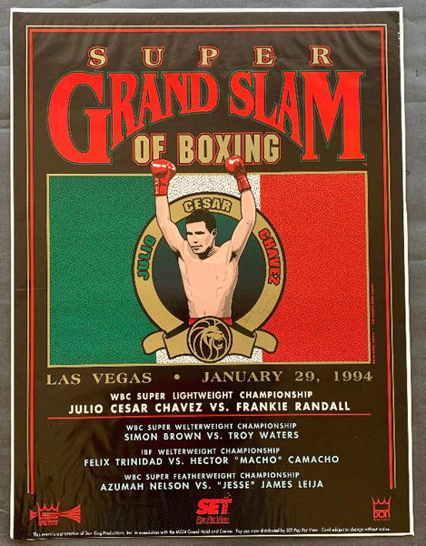 CHAVEZ, JULIO CESAR-FRANKIE RANDALL II CLOSED CIRCUIT POSTER (1994)