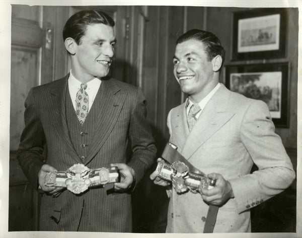 CANZONERI, TONY-JACKIE "KID" BERG WIRE PHOTO (1931)