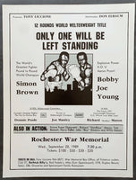 BROWN, SIMON-BOBBY JOE YOUNG ON SITE POSTER (1989)