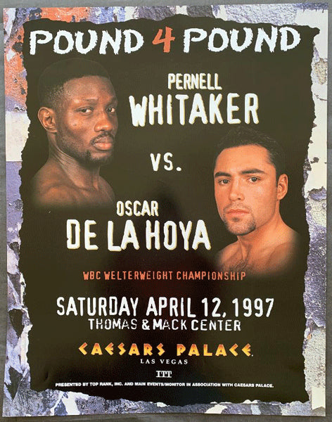 DE LA HOYA, OSCAR-PERNELL WHITAKER ON SITE POSTER (1997)