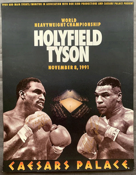 TYSON, MIKE-EVANDER HOLYFIELD ON SITE POSTER (1991-POSTPONED)