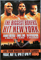 HOLYFIELD, EVANDER-BOBBY CZYZ & LENNOX LEWIS-RAY MERCER HBO POSTER (1996)