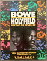 HOLYFIELD, EVANDER-RIDDICK BOWE II ON SITE POSTER (1993)