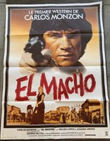 MONZON, CARLOS ORIGINAL FILM POSTER FOR EL MACHO (1977-LARGE VERSION)
