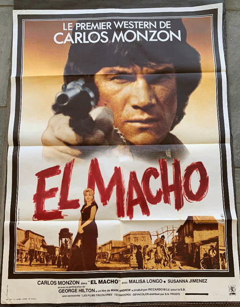 MONZON, CARLOS ORIGINAL FILM POSTER FOR EL MACHO (1977-LARGE VERSION)