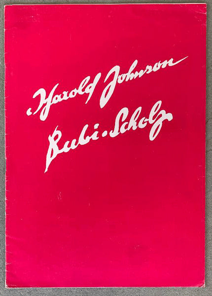 JOHNSON, HAROLD-GUSTAV "BUBI" SCHOLZ OFFICIAL PROGRAM (1962)