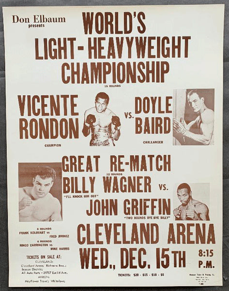 RONDON, VICENTE-DOYLE BAIRD ON SITE POSTER (1971)