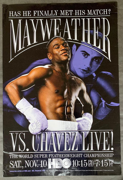 MAYWEATHER, JR., FLOYD-JESUS CHAVEZ HBO POSTER (2001)