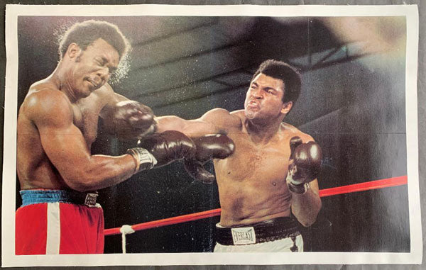 ALI, MUHAMMAD-GEORGE FOREMAN SOUVENIR POSTER (1974)