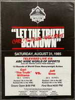 WILLIAMS, CARL "THE TRUTH"-JESSE FERGUSON ON SITE POSTER (1985)