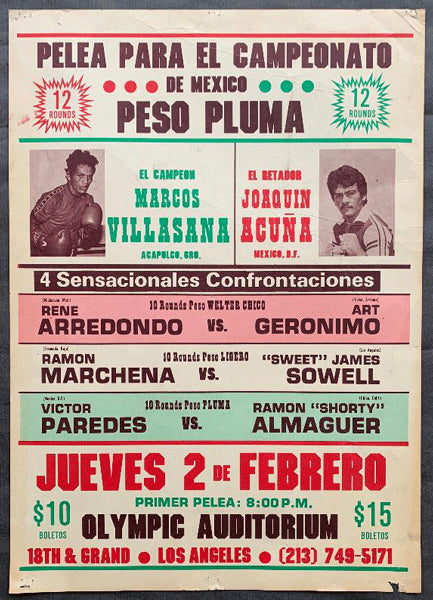 VILLASANA, MARCOS-JOAQUIN ACUNA ON SITE POSTER (1984)