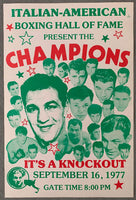 ITALIAN-AMERICAN BOXING HALL OF FAME CHAMPIONS POSTER (1977)