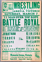 BATTLE ROYAL WRESTLING ON SITE POSTER (1964-JONATHAN, TORRES, KINISKI)