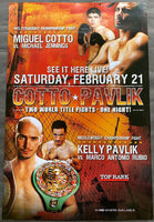 COTTO, MIGUEL-MICHAEL JENNINGS & KELLY PAVLIK-MARCO ANTONIO RUBIO CLOSED CIRCUIT POSTER (2009)