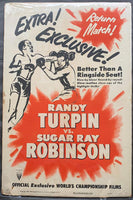 ROBINSON, SUGAR RAY-RANDY TURPIN II FIGHT FILM POSTER (1951)