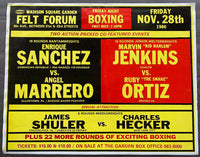 SHULER, JAMES-CHARLES HECKER ON SITE POSTER (1980-SHULER'S 3RD FIGHT)