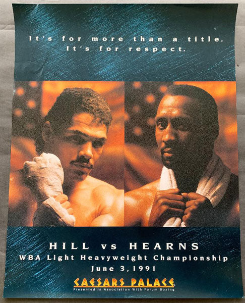 HEARNS, THOMAS-VIRGIL HILL ON SITE POSTER (1991)